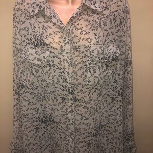 Evan picone snakeskin button dress blouse size 1X